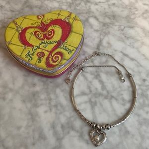 Brighton Essex Silver Heart with Pearl Necklace